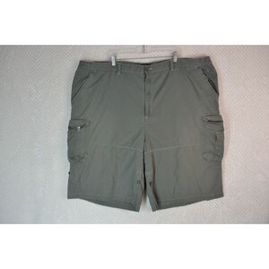 King Size Men's 52 Grey Cargo High Rise 13 inch Shorts
